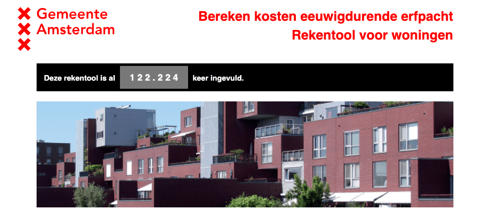 Rekentool Gemeente Amsterdam