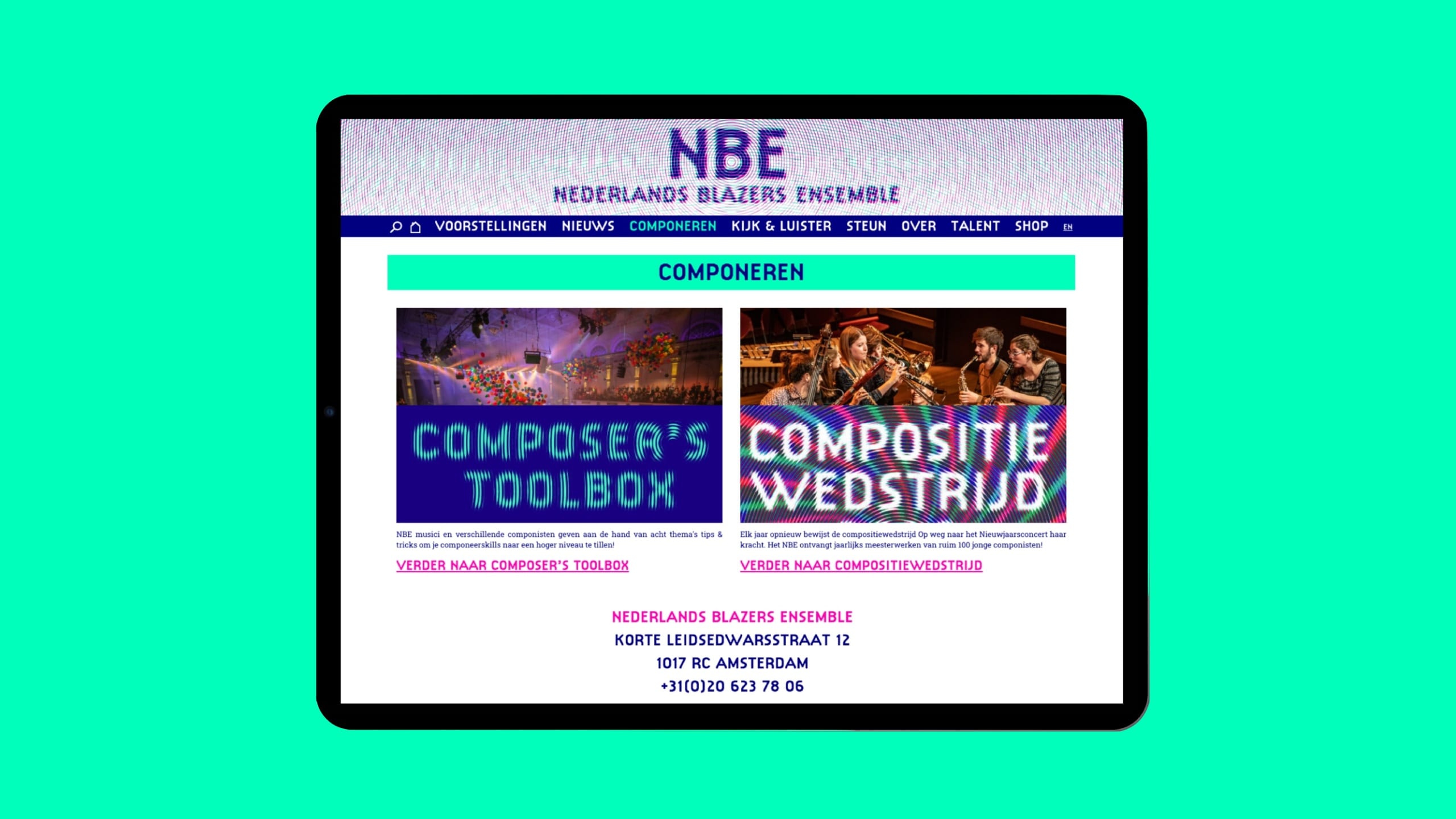 Nederlands Blazers Ensemble Componeren | Go2People Websites
